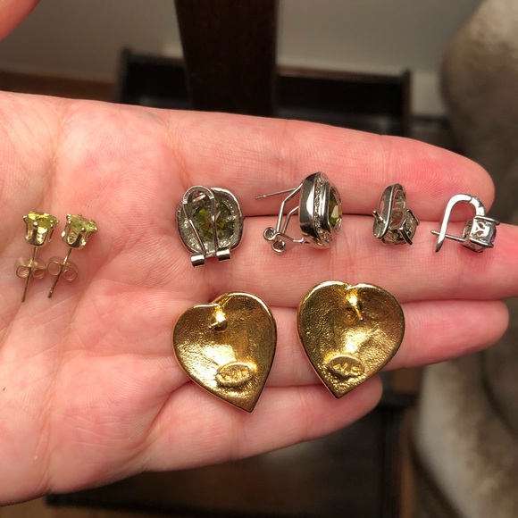 14 pair Lot STATEMENT fashion dangle/stud earrings - Picture 11 of 16